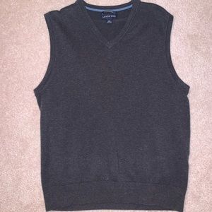 Lands End Mens Gray Sweater Vest Size : M, 38-40
